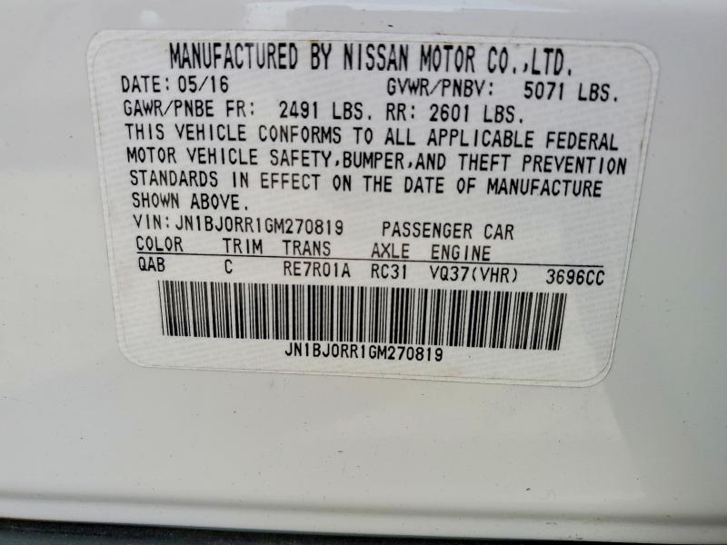 Продаж на аукціоні авто 2016 Infiniti Qx50, vin: JN1BJ0RR1GM270819, номер лоту: 45514956