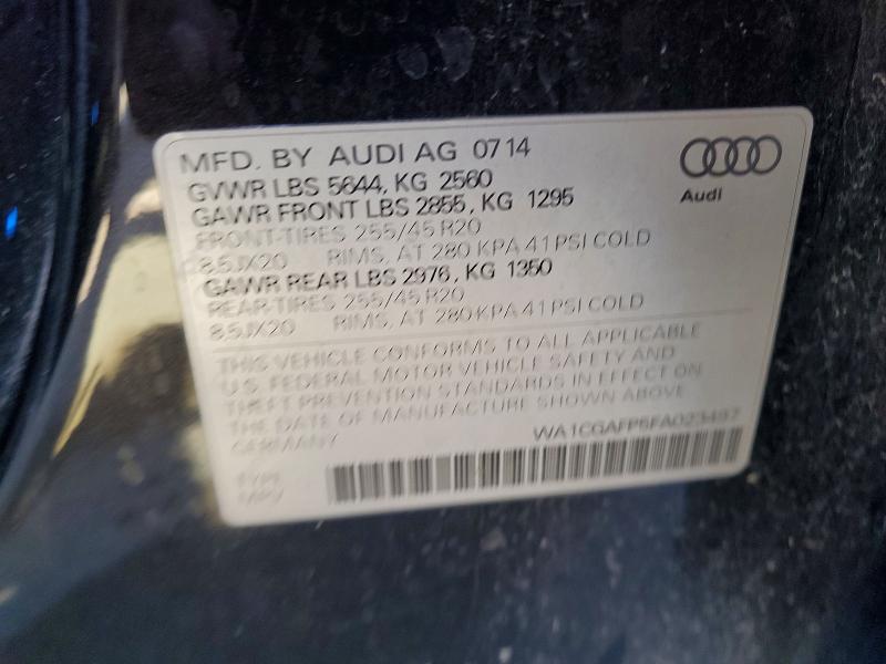 Aukcja sprzedaży 2015 Audi Sq5, vin: WA1CGAFP5FA023497, numer aukcji: 42012746