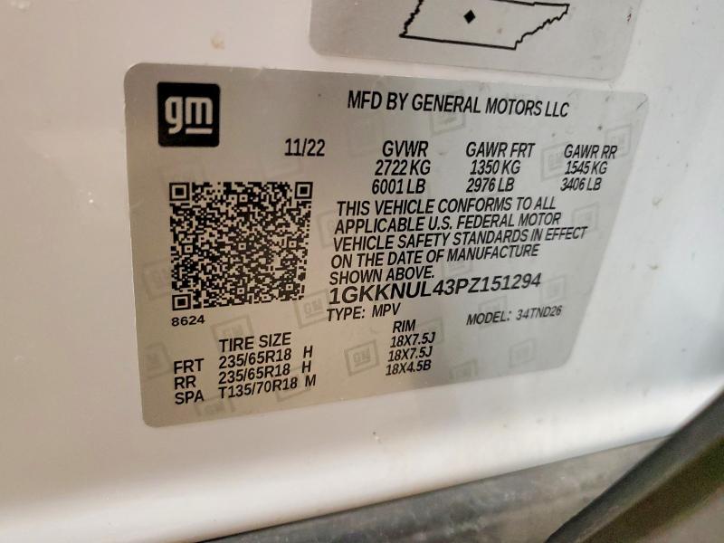 Aukcja sprzedaży 2023 Gmc Acadia, vin: 1GKKNUL43PZ151294, numer aukcji: 46900626