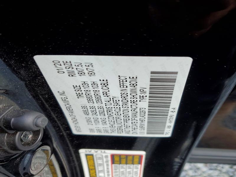 46454596 :رقم المزاد ، 5J6RW1H87LA002973 vin ، 2020 Honda Cr-v مزاد بيع