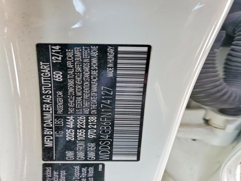 Aukcja sprzedaży 2015 Mercedes-benz Cla, vin: WDDSJ4GB6FN174127, numer aukcji: 46614826