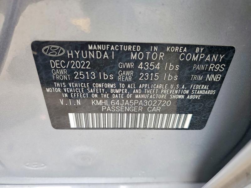 Aukcja sprzedaży 2023 Hyundai Sonata, vin: KMHL64JA5PA302720, numer aukcji: 47892556