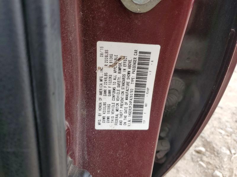 Продажа на аукционе авто 2015 Honda Accord, vin: 1HGCR2F34FA260793, номер лота: 79972825