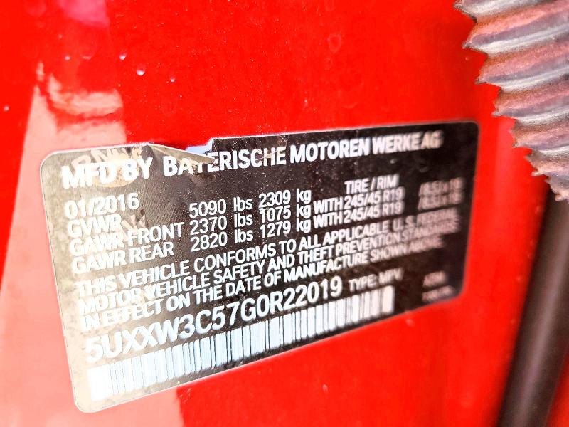 Продажа на аукционе авто 2016 Bmw X4, vin: 5UXXW3C57G0R22019, номер лота: 41731256