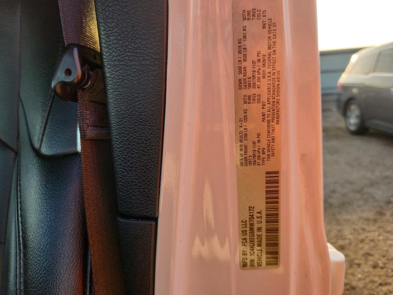 Продаж на аукціоні авто 2021 Jeep Wrangler Unlimited, vin: 1C4HJXEG6MW704172, номер лоту: 48048466
