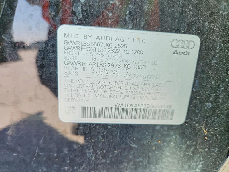 Продажа на аукционе авто 2011 Audi Q5, vin: WA1DKAFP3BA054146, номер лота: 47621646