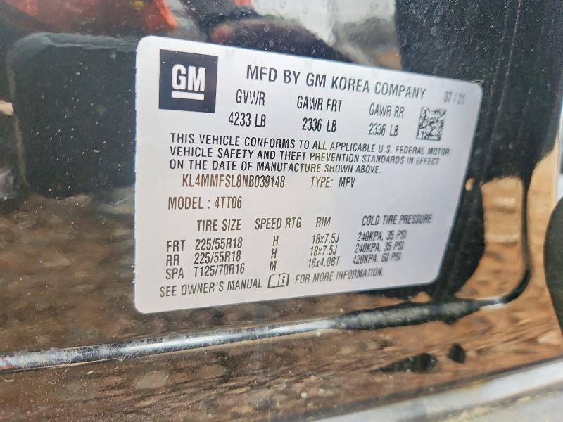 Aukcja sprzedaży 2022 Buick Encore Gx, vin: KL4MMFSL8NB039148, numer aukcji: 41822006
