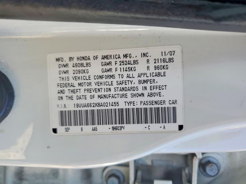 Продажа на аукционе авто 2008 Acura Tl, vin: 19UUA662X8A021455, номер лота: 77516355