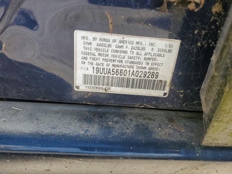 Продаж на аукціоні авто 2001 Acura 3.2tl, vin: 19UUA56601A029289, номер лоту: 47708106