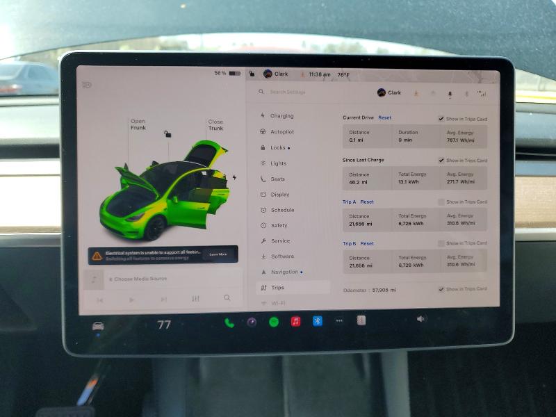 47243196 :رقم المزاد ، 7SAYGDEE8NF320057 vin ، 2022 Tesla Model Y مزاد بيع