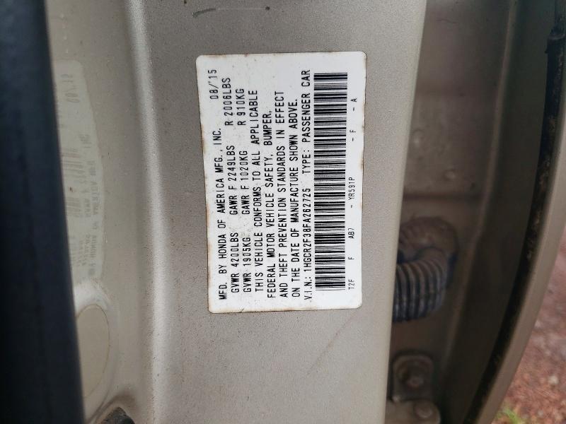 Aukcja sprzedaży 2015 Honda Accord, vin: 1HGCR2F38FA262725, numer aukcji: 46064806