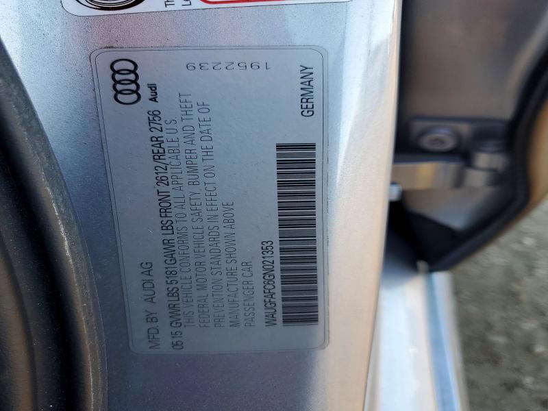 Aukcja sprzedaży 2016 Audi A6, vin: WAUGFAFC6GN021353, numer aukcji: 46920556