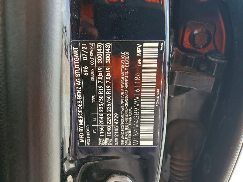 Продаж на аукціоні авто 2021 Mercedes-benz Glb, vin: W1N4M4GB9MW161186, номер лоту: 41732756