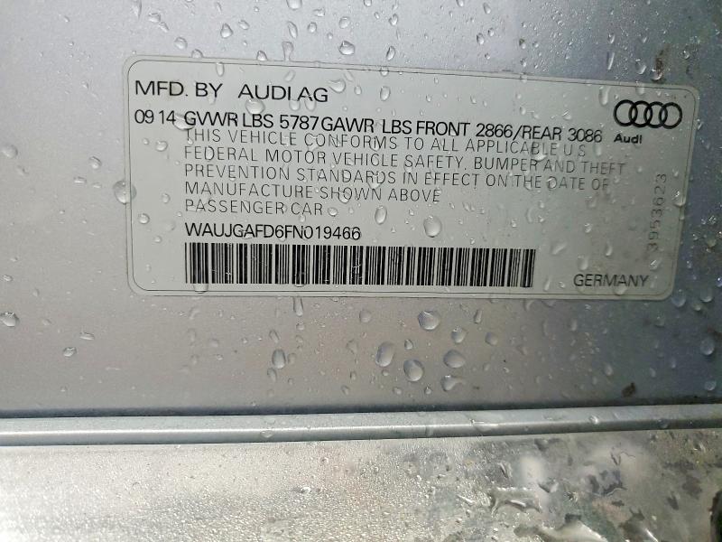 Aukcja sprzedaży 2015 Audi A8, vin: WAUJGAFD6FN019466, numer aukcji: 46112636