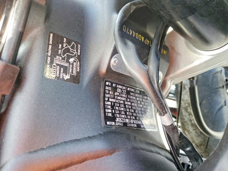 2023 Kawasaki Zx1002 მანქანა იყიდება აუქციონზე, vin: JKBZXVM14PA004470, აუქციონის ნომერი: 41936546