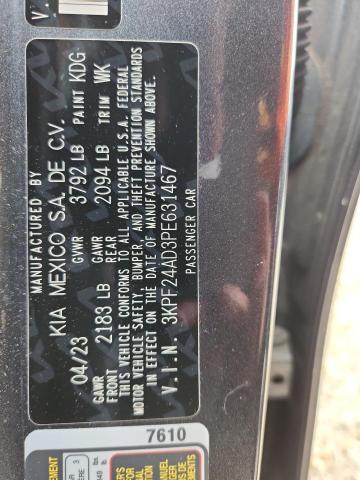 Aukcja sprzedaży 2023 Kia Forte, vin: 3KPF24AD3PE631467, numer aukcji: 46177416