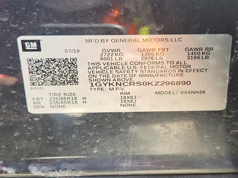 Продажа на аукционе авто 2019 Cadillac Xt5, vin: 1GYKNCRS0KZ296890, номер лота: 47393646