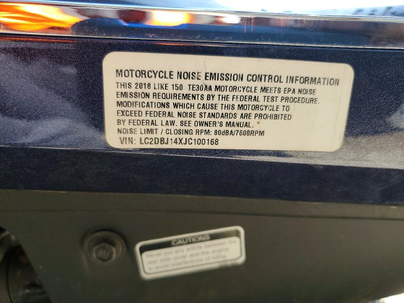 Aukcja sprzedaży 2018 Kymco Usa Inc Like, vin: LC2DBJ14XJC100168, numer aukcji: 45452056