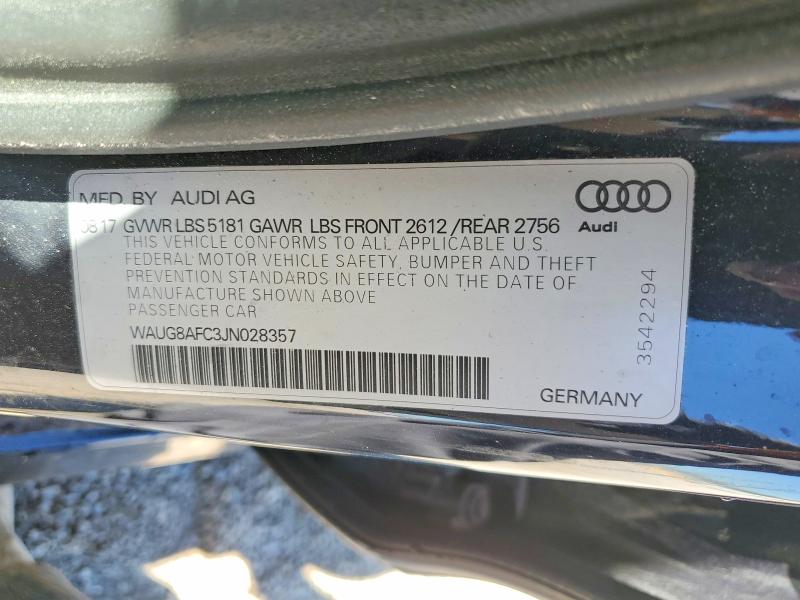 Aukcja sprzedaży 2018 Audi A6, vin: WAUG8AFC3JN028357, numer aukcji: 41669936