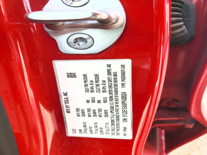 48389056 :رقم المزاد ، 5YJ3E1EAXPF430524 vin ، 2023 Tesla Model 3 مزاد بيع