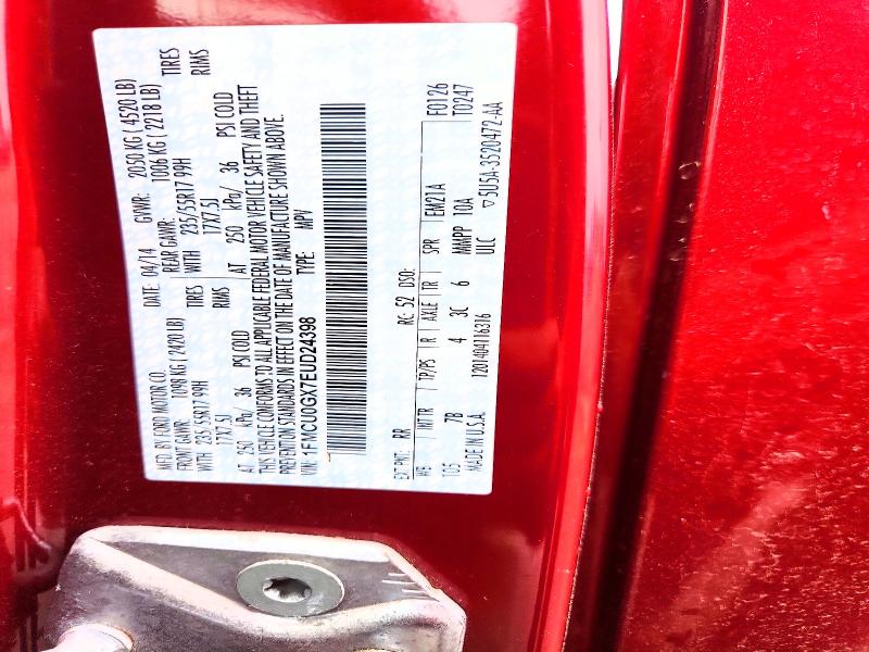 Aukcja sprzedaży 2014 Ford Escape, vin: 1FMCU0GX7EUD24398, numer aukcji: 45563996