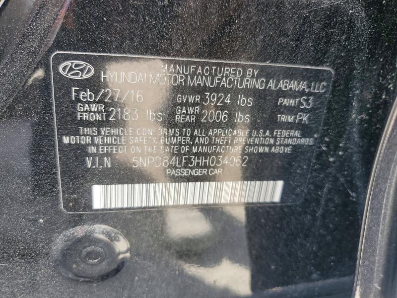 Продажа на аукционе авто 2017 Hyundai Elantra, vin: 5NPD84LF3HH034062, номер лота: 48107356