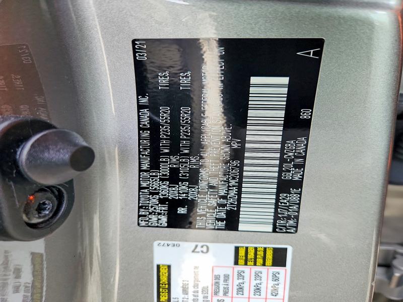 2021 Lexus Rx 350 მანქანა იყიდება აუქციონზე, vin: 2T2HZMAA1MC206796, აუქციონის ნომერი: 46125046