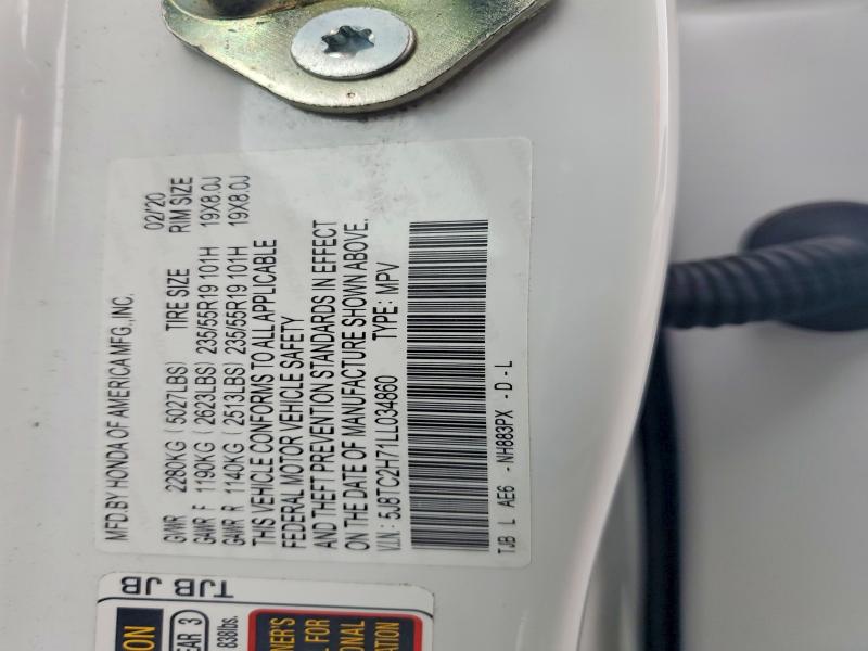 Продажа на аукционе авто 2020 Acura Rdx, vin: 5J8TC2H71LL034860, номер лота: 79379505