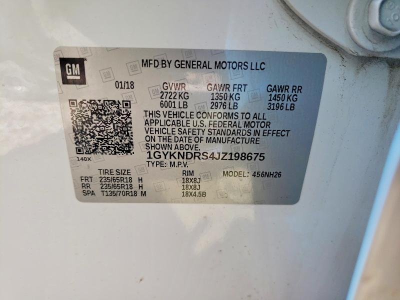 Aukcja sprzedaży 2018 Cadillac Xt5, vin: 1GYKNDRS4JZ198675, numer aukcji: 46878446