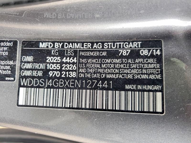 Aukcja sprzedaży 2014 Mercedes-benz Cla, vin: WDDSJ4GBXEN127441, numer aukcji: 46734776