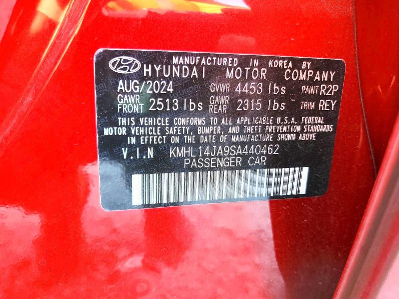 47625916 :رقم المزاد ، KMHL14JA9SA440462 vin ، 2025 Hyundai Sonata مزاد بيع