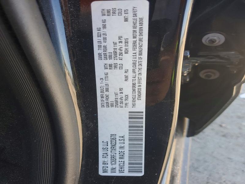 Продажа на аукционе авто 2024 Ram 1500, vin: 1C6SRFJTXRN223678, номер лота: 46811086