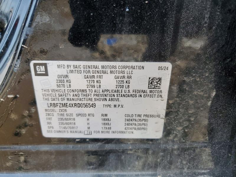 Aukcja sprzedaży 2024 Buick Envision, vin: LRBFZME4XRD056549, numer aukcji: 46681486