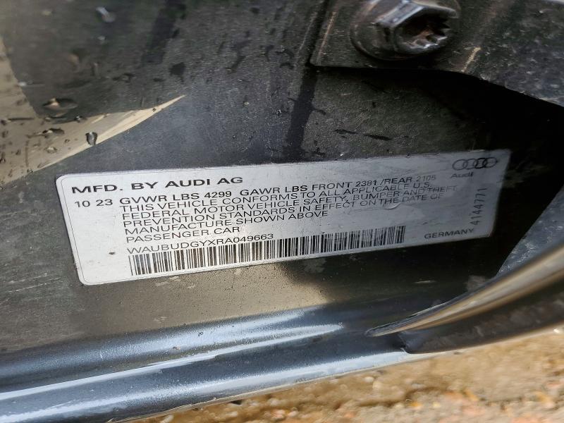 2024 Audi A3 მანქანა იყიდება აუქციონზე, vin: WAUBUDGYXRA049663, აუქციონის ნომერი: 79932425