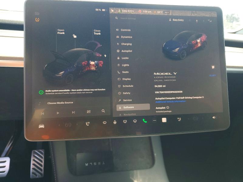 Продаж на аукціоні авто 2023 Tesla Model Y, vin: 7SAYGDEE9PA023038, номер лоту: 47173466