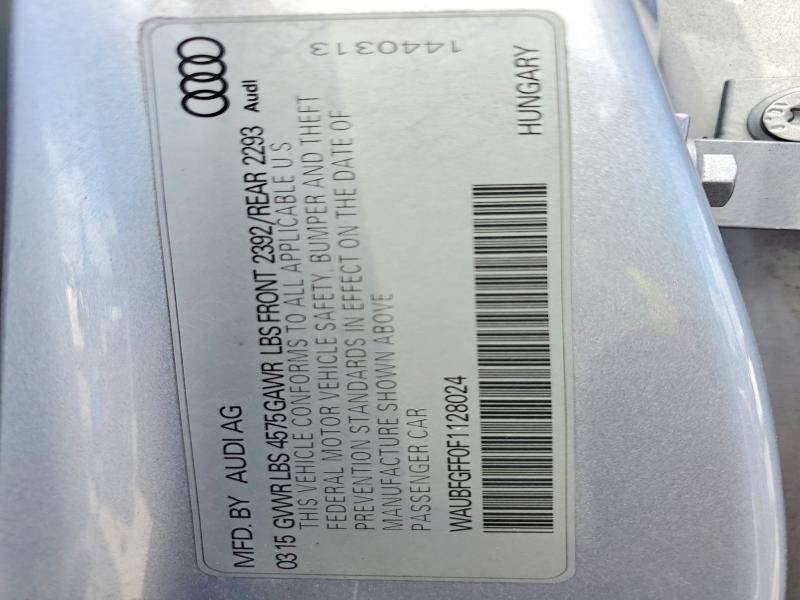 Aukcja sprzedaży 2015 Audi A3, vin: WAUBFGFF0F1128024, numer aukcji: 45933896