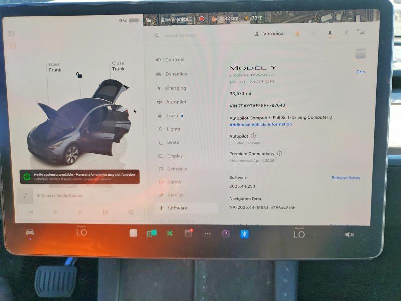 Aukcja sprzedaży 2023 Tesla Model Y, vin: 7SAYGAEE8PF787643, numer aukcji: 77708685