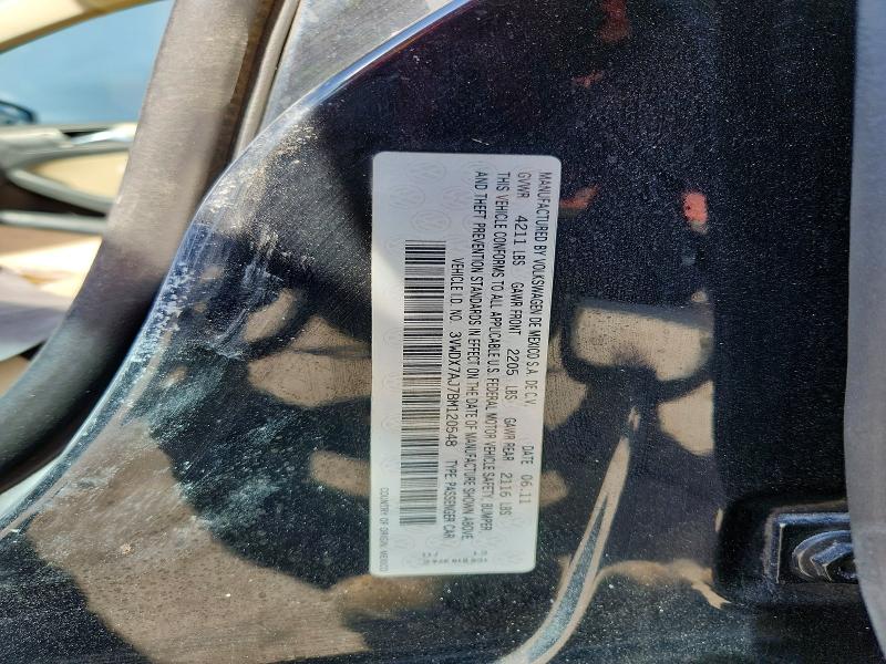 Продаж на аукціоні авто 2011 Volkswagen Jetta, vin: 3VWDX7AJ7BM120548, номер лоту: 45618666