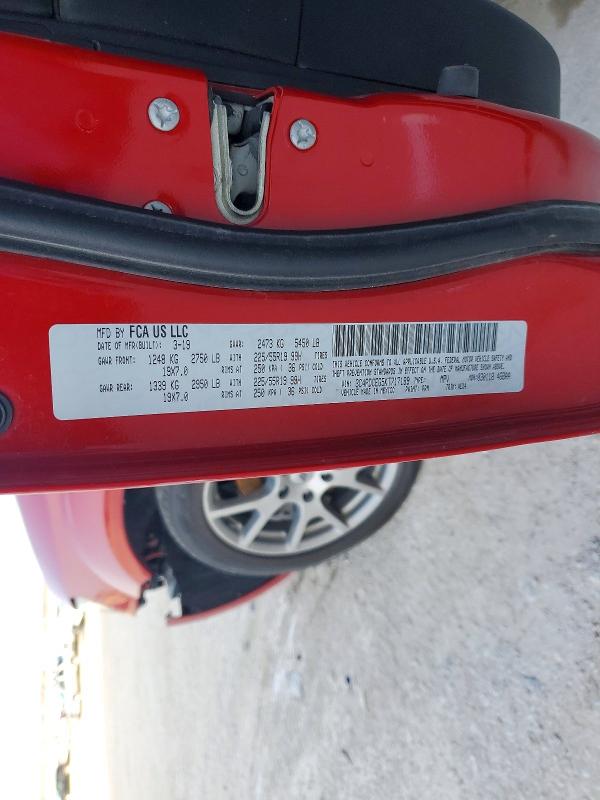 45520026 :رقم المزاد ، 3C4PDCEG5KT717199 vin ، 2019 Dodge Journey مزاد بيع