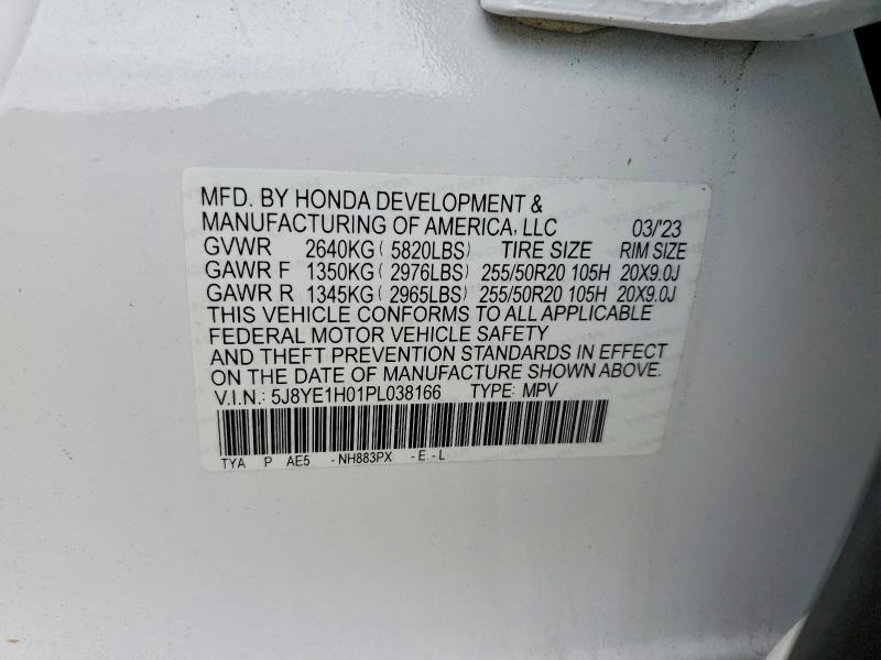 Aukcja sprzedaży 2023 Acura Mdx, vin: 5J8YE1H01PL038166, numer aukcji: 47634116