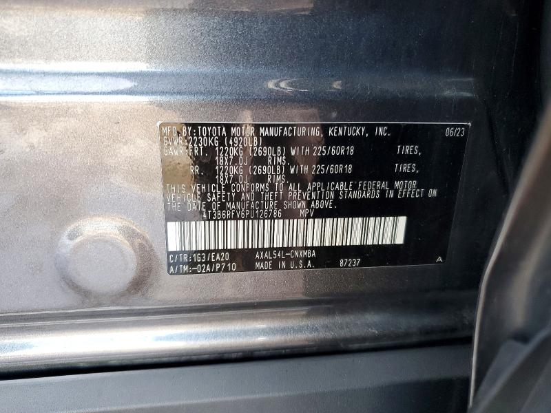 Aukcja sprzedaży 2023 Toyota Rav4 Hybrid, vin: 4T3B6RFV6PU126786, numer aukcji: 46454836