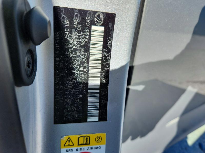 Продаж на аукціоні авто 2018 Lexus Es 350, vin: 58ABK1GGXJU098254, номер лоту: 79454615