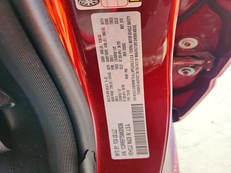 Продаж на аукціоні авто 2022 Ram 1500, vin: 1C6RREFT5NN309296, номер лоту: 46314126