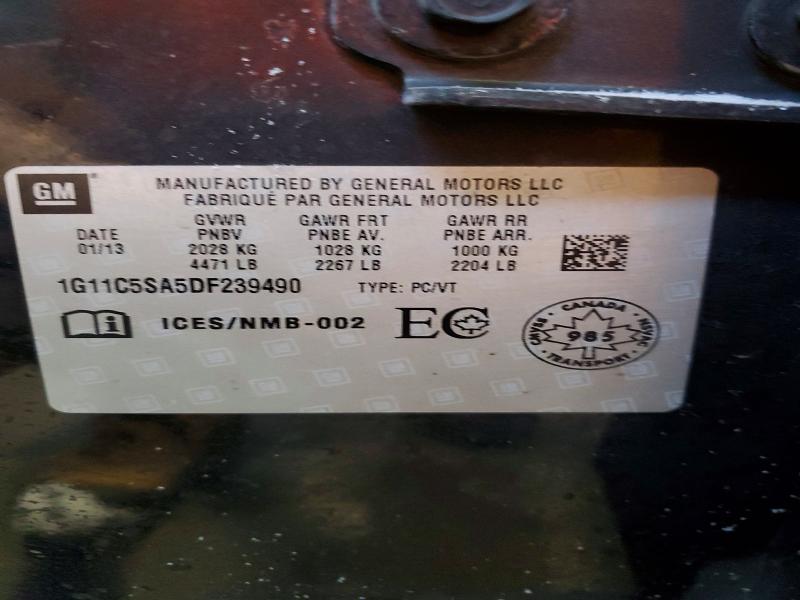 Продаж на аукціоні авто 2013 Chevrolet Malibu, vin: 1G11C5SA5DF239490, номер лоту: 79435295