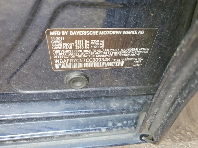Продажа на аукционе авто 2012 Bmw 535, vin: WBAFR7C57CC809348, номер лота: 41944736