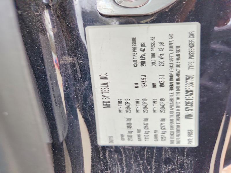 Aukcja sprzedaży 2019 Tesla Model 3, vin: 5YJ3E1EA2KF337750, numer aukcji: 41843346