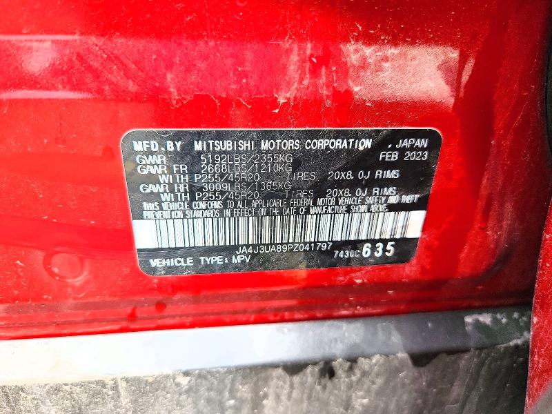 Продаж на аукціоні авто 2023 Mitsubishi Outlander, vin: JA4J3UA89PZ041797, номер лоту: 47247016