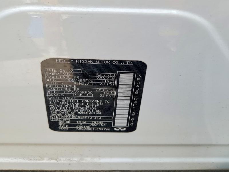 Aukcja sprzedaży 2023 Infiniti Qx55, vin: 3PCAJ5LR4PF121313, numer aukcji: 79194305