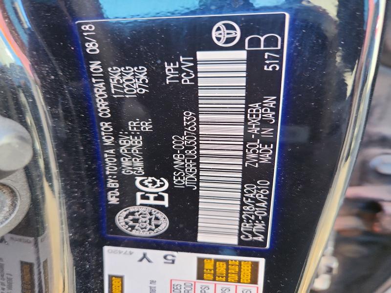 Продажа на аукционе авто 2018 Toyota Prius, vin: JTDKBRFU8J3076339, номер лота: 41715676