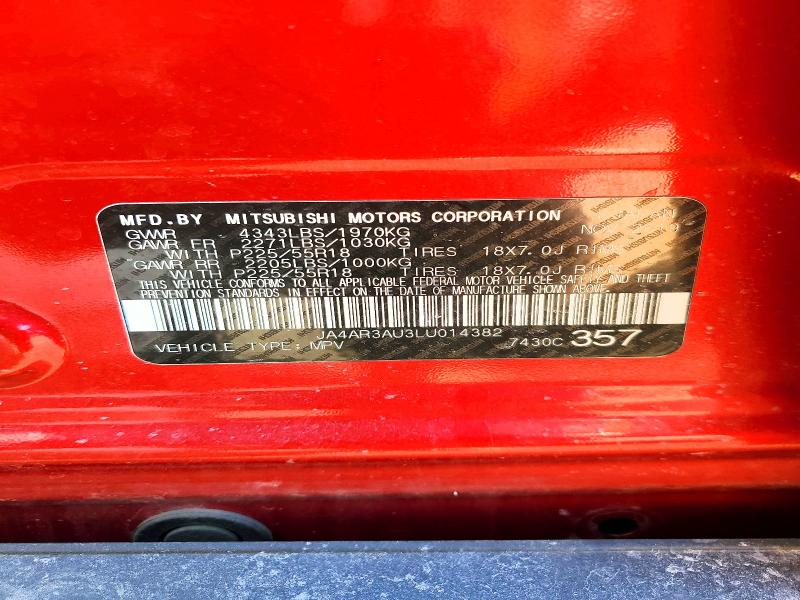 Продаж на аукціоні авто 2020 Mitsubishi Outlander Sport, vin: JA4AR3AU3LU014382, номер лоту: 78543335